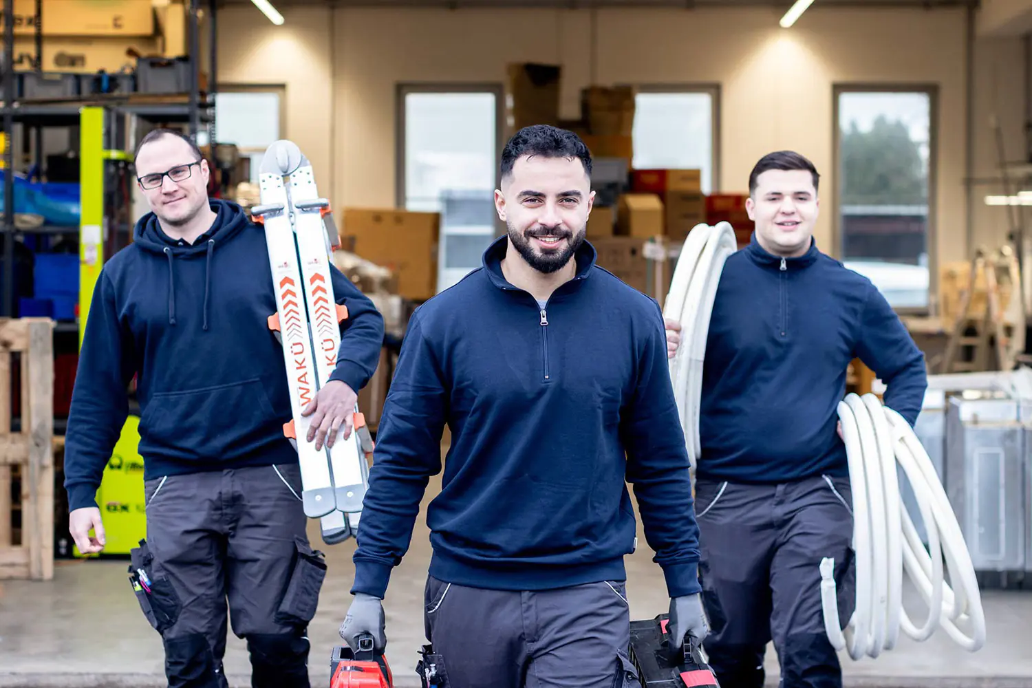 eissele klima team vor werkstatt